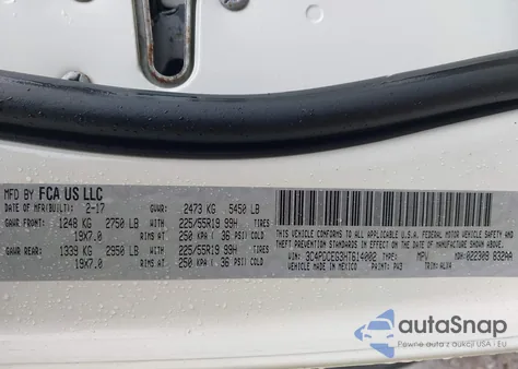 2017 Dodge Journey Gt from USA, damaged, VIN 3C4PDCEG3HT614002